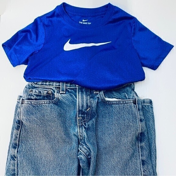 Nike Other - Bundle of Nike T-Shirt and Levi’s‎ Jeans, Size 7, Blue*